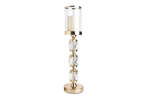 Darrahopens Home & Garden > Decor > Candle Accessories Abode Crystal Candle Holder – Gold - Large