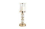 Darrahopens Home & Garden > Decor > Candle Accessories Abode Crystal Candle Holder – Gold - Medium