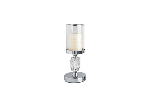 Darrahopens Home & Garden > Decor > Candle Accessories Abode Crystal Candle Holder – Silver - Small
