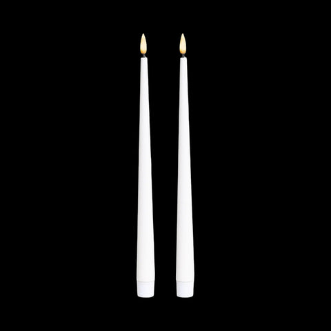 Darrahopens Home & Garden > Decor > Candle Accessories bulk 24 Led Tappered Dinner Candle White 24cm