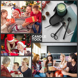 Darrahopens Home & Garden > Decor > Candle Accessories Candle Extinguisher - 3 in 1 Candle Accessory Set - Candle Key, Mini Candle Extinguisher, Candle Key - Perfect for Candle and Fragrance Lovers (3-Piece Set, Black)