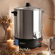 Devanti 16L Wax Melter Candle Making 1500W Melting Pot Furnace Quick Pour Spout Soy Soap In Australia - Darrahopens
