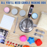 Darrahopens Home & Garden > Decor > Candle Accessories DIY Candle Making Kit 1KG Wax Bean Electric Wax Melter Pouring Pot Thermometer