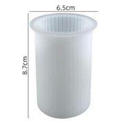 Darrahopens Home & Garden > Decor > Candle Accessories Halloween Deals DIY Silicone Candle Mold Ribbed Candle White White