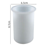 Darrahopens Home & Garden > Decor > Candle Accessories Halloween Deals DIY Silicone Candle Mold Ribbed Candle White White