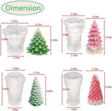 Darrahopens Home & Garden > Decor > Candle Accessories Mold - 4 pieces - Candle mold - Silicone Christmas tree mold set - Mold - Christmas gift