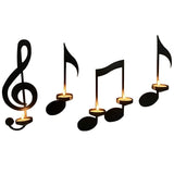Darrahopens Home & Garden > Decor > Candle Accessories Music Note Candlestick - Wall Decoration - Wrought Iron Candlestick - Wall Decoration - Candle Holder
