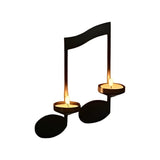 Darrahopens Home & Garden > Decor > Candle Accessories Music Note Candlestick - Wall Decoration - Wrought Iron Candlestick - Wall Decoration - Candle Holder