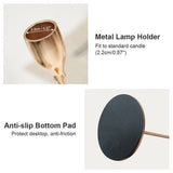 Darrahopens Home & Garden > Decor > Candle Accessories Set of 3 Decorative Candlestick Holder- gold