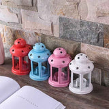 White Pink and Black Candle Holder Set of 3