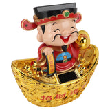 Darrahopens Home & Garden > Decor > Candles & Diffusers 12 Inch Solar Powered Statue God of Wealth Nodding Ornament Prosperity and Fortune Meaning Car Desktop Decoration In Australia - Darrahopens