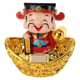 Darrahopens Home & Garden > Decor > Candles & Diffusers 12 Inch Solar Powered Statue God of Wealth Nodding Ornament Prosperity and Fortune Meaning Car Desktop Decoration In Australia - Darrahopens