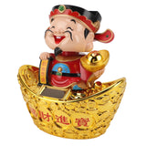 Darrahopens Home & Garden > Decor > Candles & Diffusers 12 Inch Solar Powered Statue God of Wealth Nodding Ornament Prosperity and Fortune Meaning Car Desktop Decoration In Australia - Darrahopens