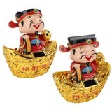 Darrahopens Home & Garden > Decor > Candles & Diffusers 12 Inch Solar Powered Statue God of Wealth Nodding Ornament Prosperity and Fortune Meaning Car Desktop Decoration In Australia - Darrahopens