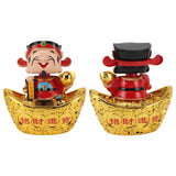 Darrahopens Home & Garden > Decor > Candles & Diffusers 12 Inch Solar Powered Statue God of Wealth Nodding Ornament Prosperity and Fortune Meaning Car Desktop Decoration In Australia - Darrahopens