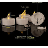 Darrahopens Home & Garden > Decor > Candles & Diffusers 24 LED Flameless Tea Light Candles - Realistic & Bright, Battery Operated - Long Lasting For Wedding, Holiday, Party