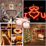 Darrahopens Home & Garden > Decor > Candles & Diffusers 24 LED Flameless Tea Light Candles - Realistic & Bright, Battery Operated - Long Lasting For Wedding, Holiday, Party