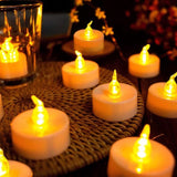 Darrahopens Home & Garden > Decor > Candles & Diffusers 24 LED Flameless Tea Light Candles - Realistic & Bright, Battery Operated - Long Lasting For Wedding, Holiday, Party