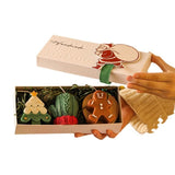 Darrahopens Home & Garden > Decor > Candles & Diffusers 3PCS Christmas Scented Candle Gift Set - Elk, Tree, Gingerbread Man, Glove Shaped for Women, Xmas Home Decor, Party, Bedroom, Table Decorations