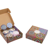 Darrahopens Home & Garden > Decor > Candles & Diffusers 4 Pcs of Scented Candle Tinplate Jar Wax Plant Candle Christmas Gift