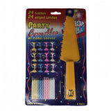 Darrahopens Home & Garden > Decor > Candles & Diffusers 4 Sets of Party candles with Cake server sets