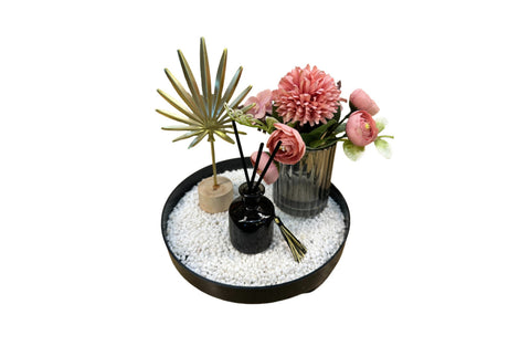 Darrahopens Home & Garden > Decor > Candles & Diffusers Bloom Flower Tray & Fragrance Diffuser Set - White