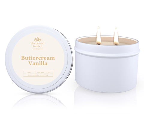 Darrahopens Home & Garden > Decor > Candles & Diffusers Buttercream Vanilla Soy Candle Tin 165g
