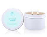 Darrahopens Home & Garden > Decor > Candles & Diffusers Coconut Beach Soy Candle Tin 165g
