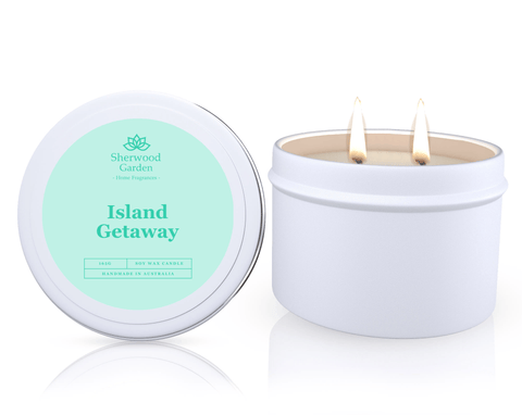 Darrahopens Home & Garden > Decor > Candles & Diffusers Island Getaway Soy Candle Tin 165g