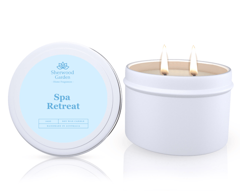 Darrahopens Home & Garden > Decor > Candles & Diffusers Spa Retreat Soy Candle Tin 165g