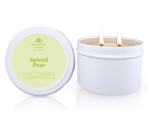 Darrahopens Home & Garden > Decor > Candles & Diffusers Spiced Pear Soy Candle Tin 165g