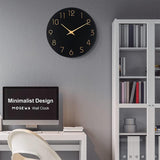 Darrahopens Home & Garden > Decor > Clocks 12 Inch Digital Wall Clock Simple Hanging Watch for Living Room Home Decoration - Black