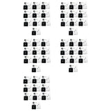 Darrahopens Home & Garden > Decor > Clocks 50Pcs DIY Silent Movement Mechanism Spindle Hands Sets Wall Quartz DIY Clock Movement Mechanism Repair Part Clock Kit In Australia - Darrahopens