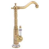 Darrahopens Home & Garden > Decor > Clocks Antique Kitchen Faucet Gold All Copper European Antique Hot Cold Mixed 360° Rotating Kitchen Bathroom Sink Faucet Antique Color In Australia - Darrahopens