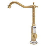 Darrahopens Home & Garden > Decor > Clocks Antique Kitchen Faucet Gold All Copper European Antique Hot Cold Mixed 360° Rotating Kitchen Bathroom Sink Faucet Antique Color In Australia - Darrahopens