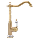 Darrahopens Home & Garden > Decor > Clocks Antique Kitchen Faucet Gold All Copper European Antique Hot Cold Mixed 360° Rotating Kitchen Bathroom Sink Faucet Antique Color In Australia - Darrahopens