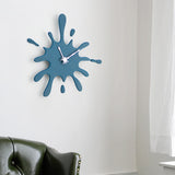 Darrahopens Home & Garden > Decor > Clocks Creative Splatter Design Wall Clock - Silent Movement, Modern Decorative Timepiece(red)