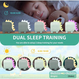 Darrahopens Home & Garden > Decor > Clocks Cute Kids Alarm Clock, Multifunctional Adjustable Night Light Countdown Snooze Voice Control Rechargeable Clock (Green)