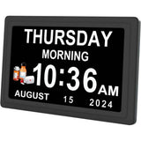 Darrahopens Home & Garden > Decor > Clocks Dementia Digital Clock for Seniors, Extra Large Electric Calendar Clock With 20 Alarms Auto DST and HD Display, 10 in, 1024 x 600P In Australia - Darrahopens