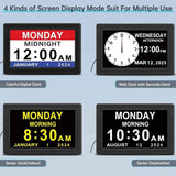 Darrahopens Home & Garden > Decor > Clocks Dementia Digital Clock for Seniors, Extra Large Electric Calendar Clock With 20 Alarms Auto DST and HD Display, 10 in, 1024 x 600P In Australia - Darrahopens
