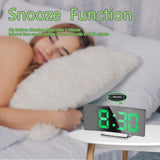 Darrahopens Home & Garden > Decor > Clocks Digital Alarm Clock For Bedroom, 7'' LED Mirror Screen, 2 Brightness, Temperature, DAte, Usb Powered, Memory Function
