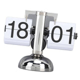 Darrahopens Home & Garden > Decor > Clocks Flip Clock Large Number Battery Powered 304 Stainless Steel Tabletop Retro Flip Clock for Home Office 24 Hours White Page In Australia - Darrahopens