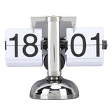 Darrahopens Home & Garden > Decor > Clocks Flip Clock Large Number Battery Powered 304 Stainless Steel Tabletop Retro Flip Clock for Home Office 24 Hours White Page In Australia - Darrahopens