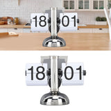 Darrahopens Home & Garden > Decor > Clocks Flip Clock Large Number Battery Powered 304 Stainless Steel Tabletop Retro Flip Clock for Home Office 24 Hours White Page In Australia - Darrahopens
