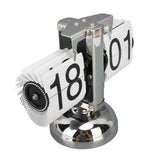 Darrahopens Home & Garden > Decor > Clocks Flip Clock Large Number Battery Powered 304 Stainless Steel Tabletop Retro Flip Clock for Home Office 24 Hours White Page In Australia - Darrahopens