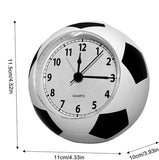 Darrahopens Home & Garden > Decor > Clocks Football Alarm Clock - Silent Non-Ticking Desk Clock | Kids Bedside Clock | Cute football design, easy-to-read analog display, perfect for kids' bedrooms, great birthday gift for boys and girls - White