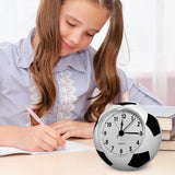Darrahopens Home & Garden > Decor > Clocks Football Alarm Clock - Silent Non-Ticking Desk Clock | Kids Bedside Clock | Cute football design, easy-to-read analog display, perfect for kids' bedrooms, great birthday gift for boys and girls - White