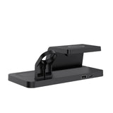 Darrahopens Home & Garden > Decor > Clocks Laser 3-in-1 Wireless Charging Station with Alarm Clock - Black