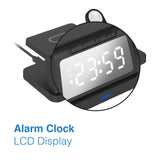 Darrahopens Home & Garden > Decor > Clocks Laser 3-in-1 Wireless Charging Station with Alarm Clock - Black