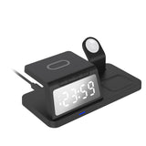 Darrahopens Home & Garden > Decor > Clocks Laser 3-in-1 Wireless Charging Station with Alarm Clock - Black